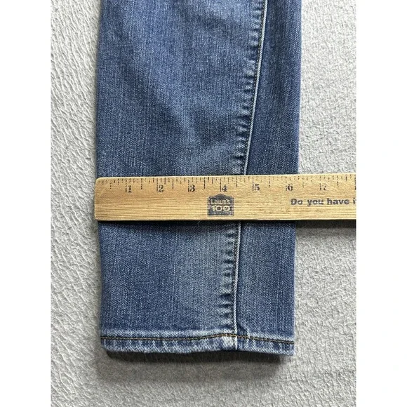 Gap 1969 Jeans Womens 29 Blue Always Skinny Distressed Denim Stretch Mid Rise